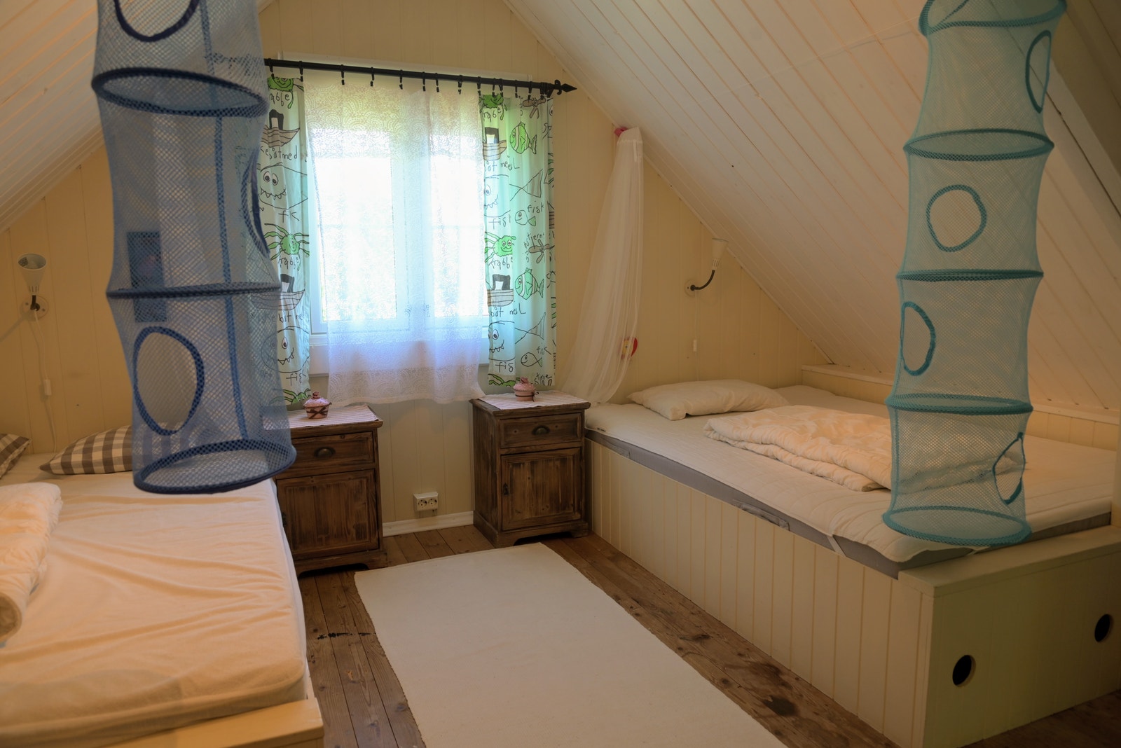 Soverom med to smale dobbelsenger (140 cm) Galleribilde