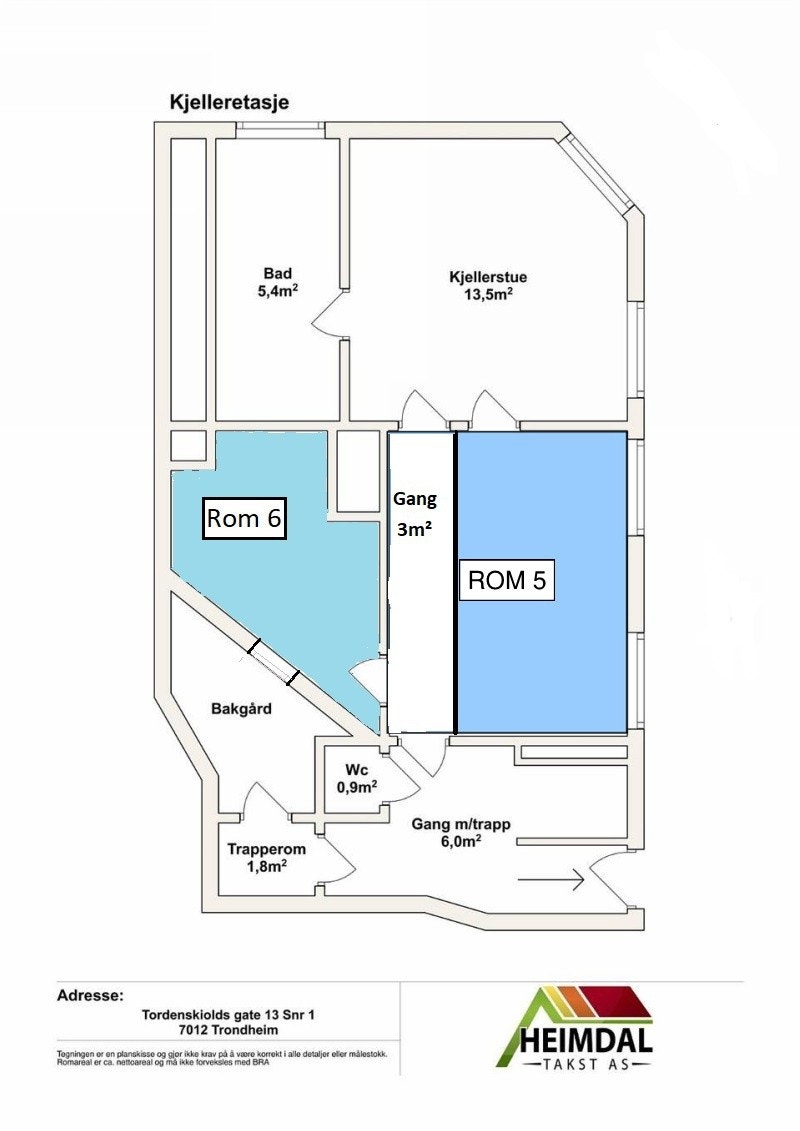 planløsning kjelleretasje Galleribilde