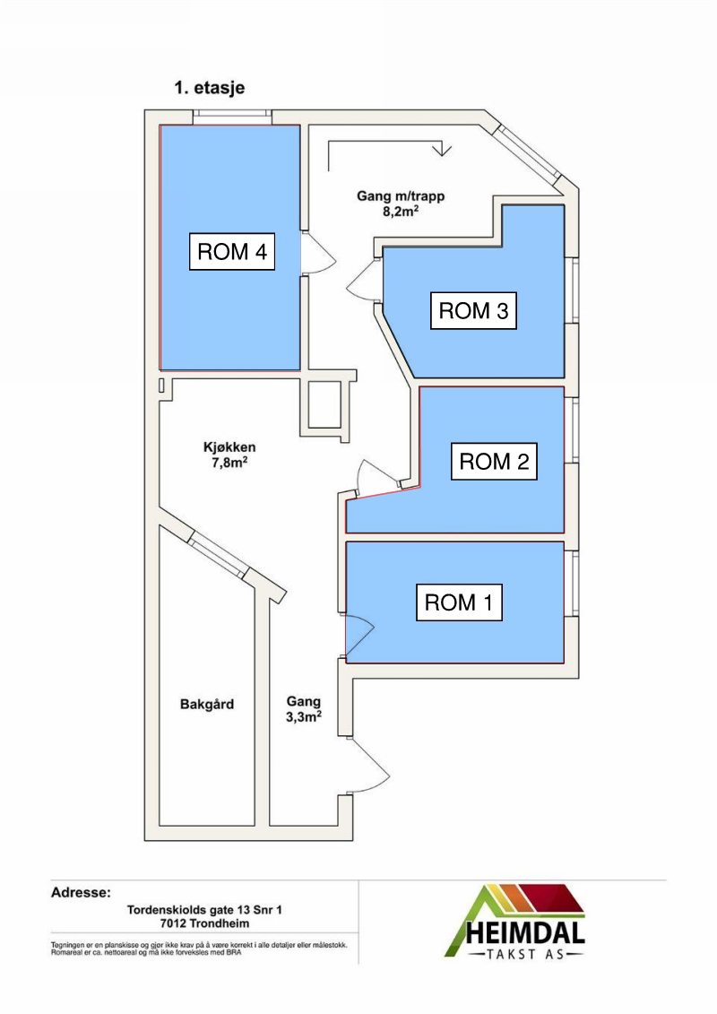 Planløsning 1 etasje Galleribilde