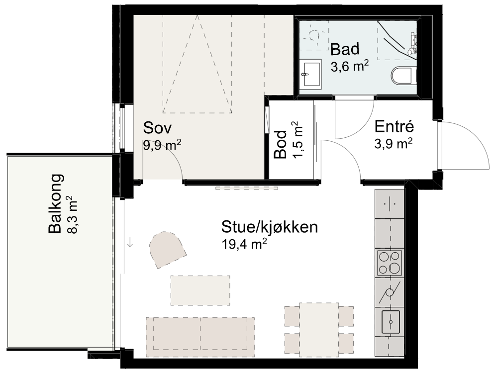 Plantegning Galleribilde