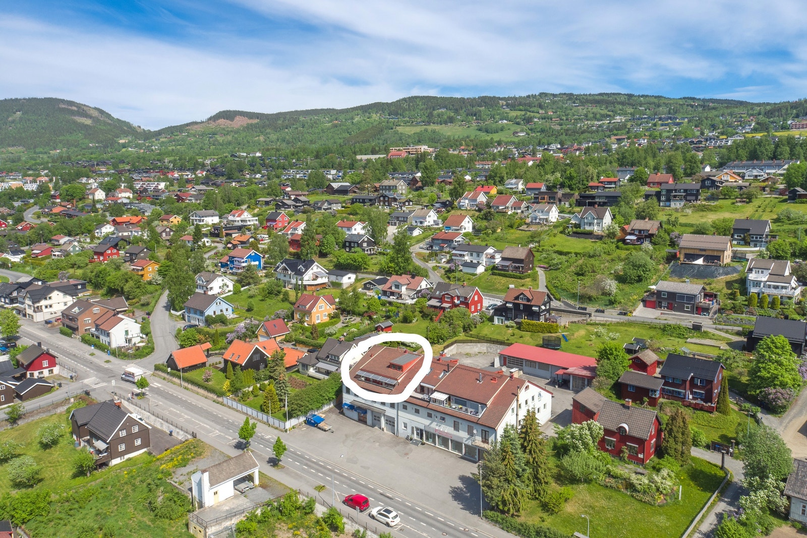 Oversiktsbilde mot nord Galleribilde