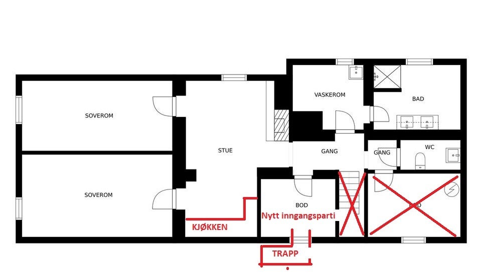Oppdatert planløsning! Galleribilde