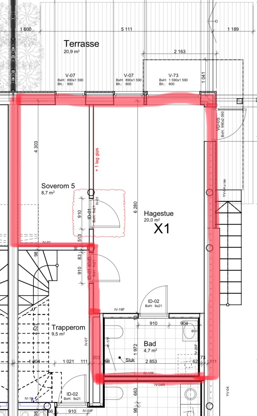 Plantegning Galleribilde