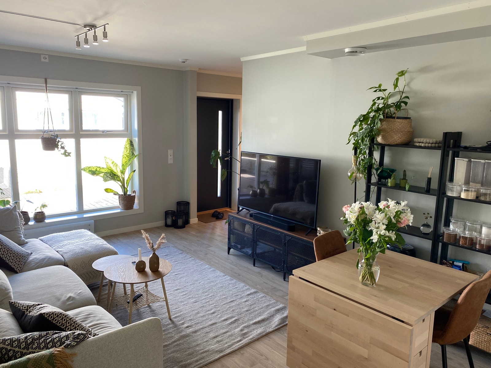 Stue, tilrettelagt for kabel-TV og fibernett. Galleribilde