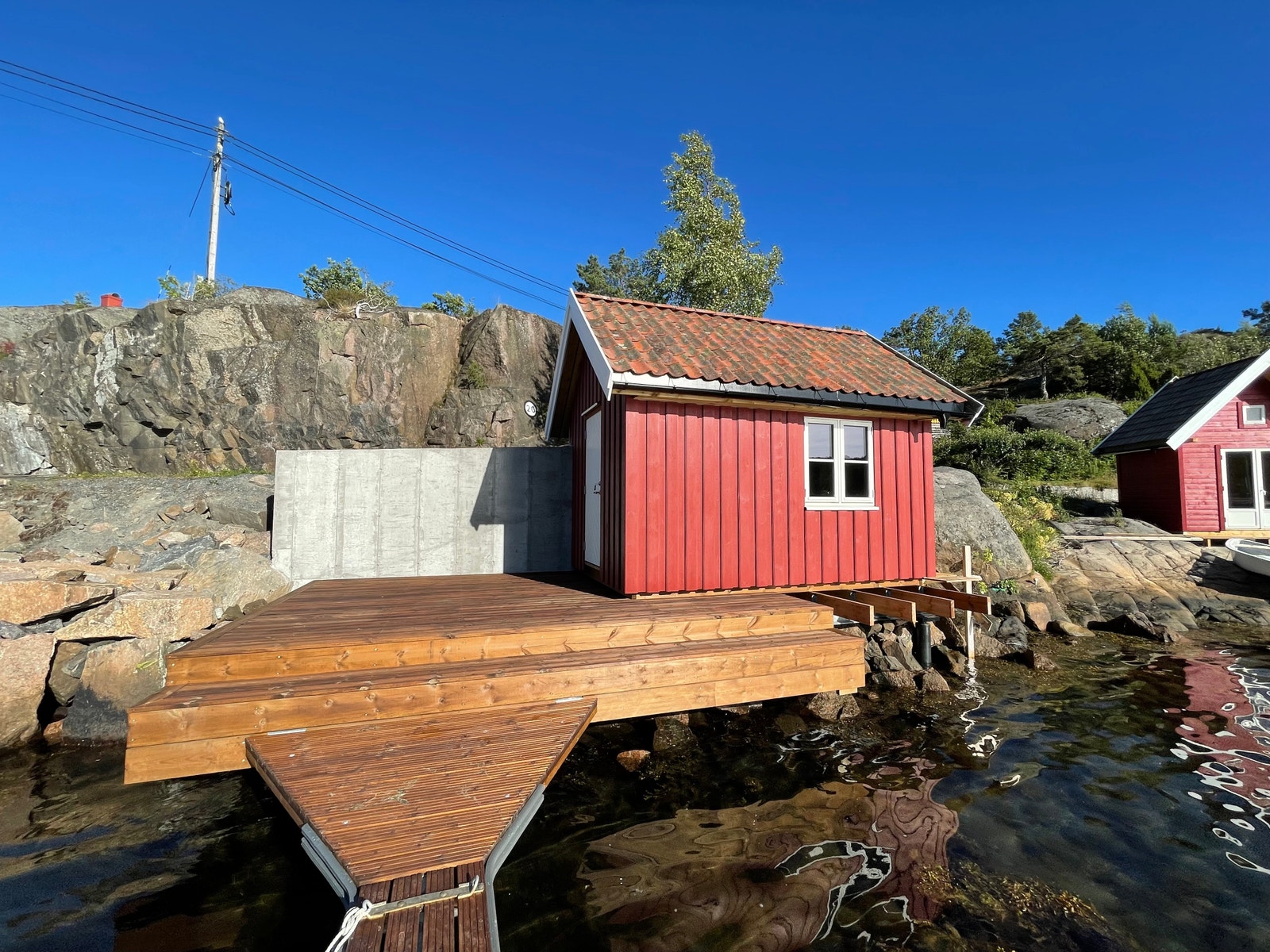 Nytt naust og brygge med utrigger fra 2022 Galleribilde