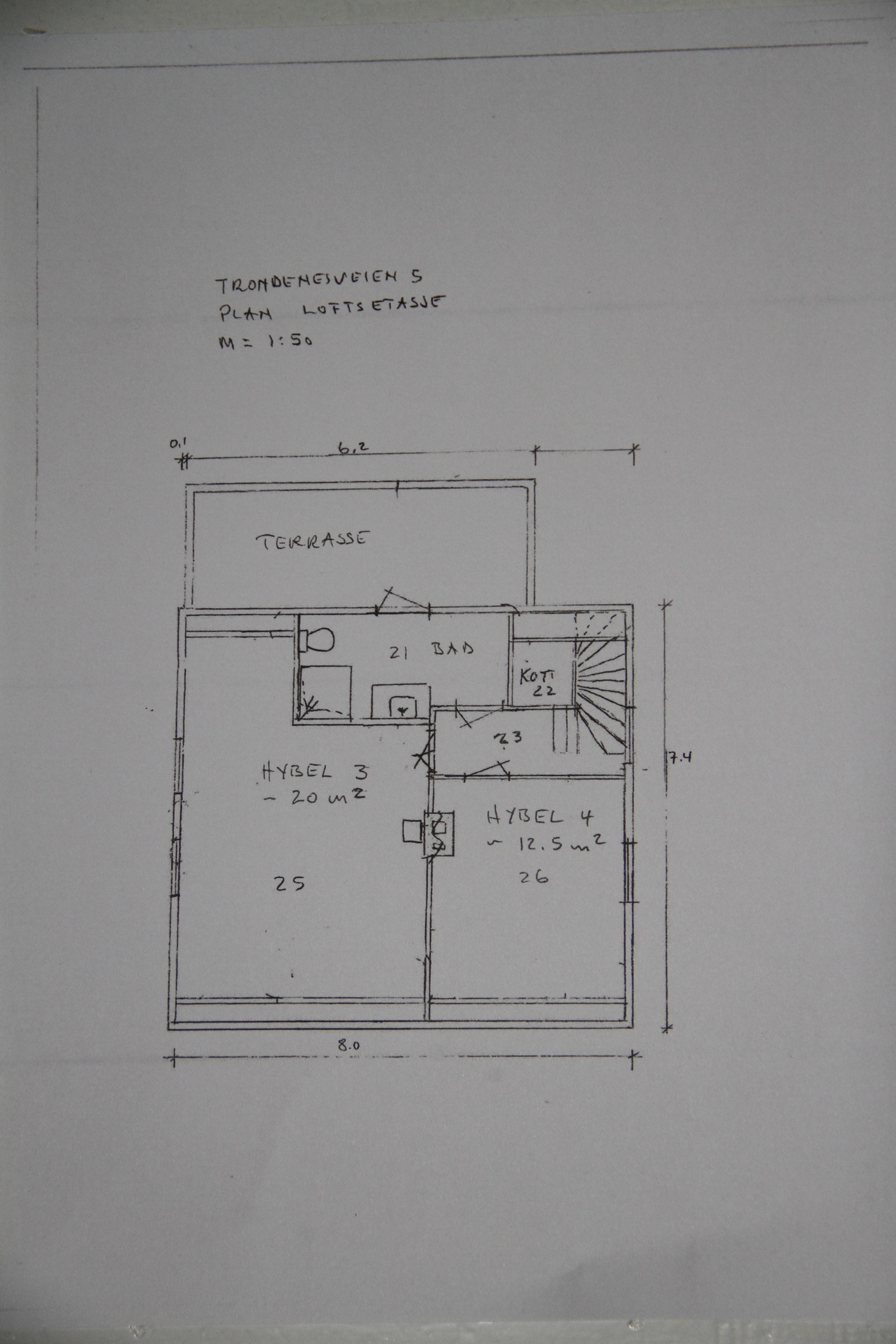 Plantegning 2 etg. Galleribilde