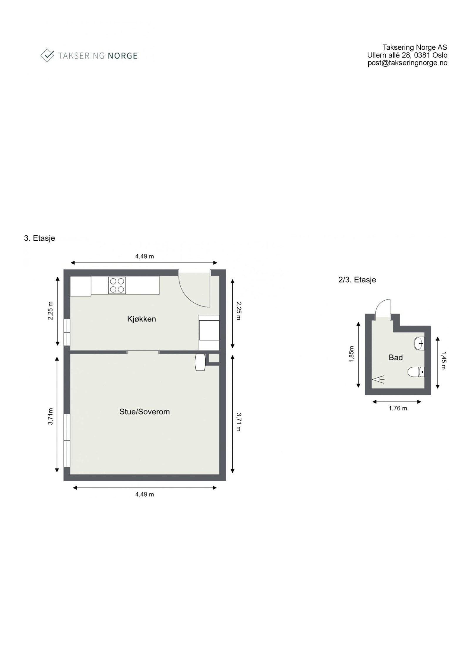 Vi starter med plantegningen, slik at du får orientert deg i boligen. Galleribilde