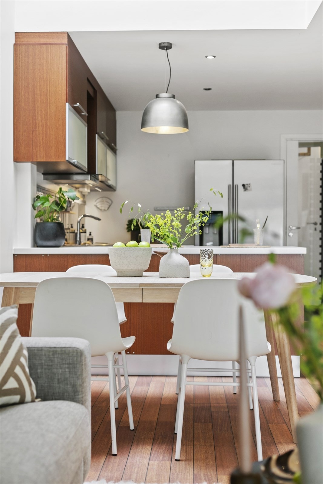 Her er det vannbåren varme i flere gulv og boligen har et lavt energiforbruk. Galleribilde