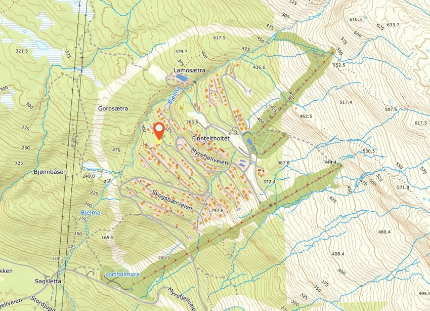 Kart Målselv Fjellandsby - Blokkebærveien 22