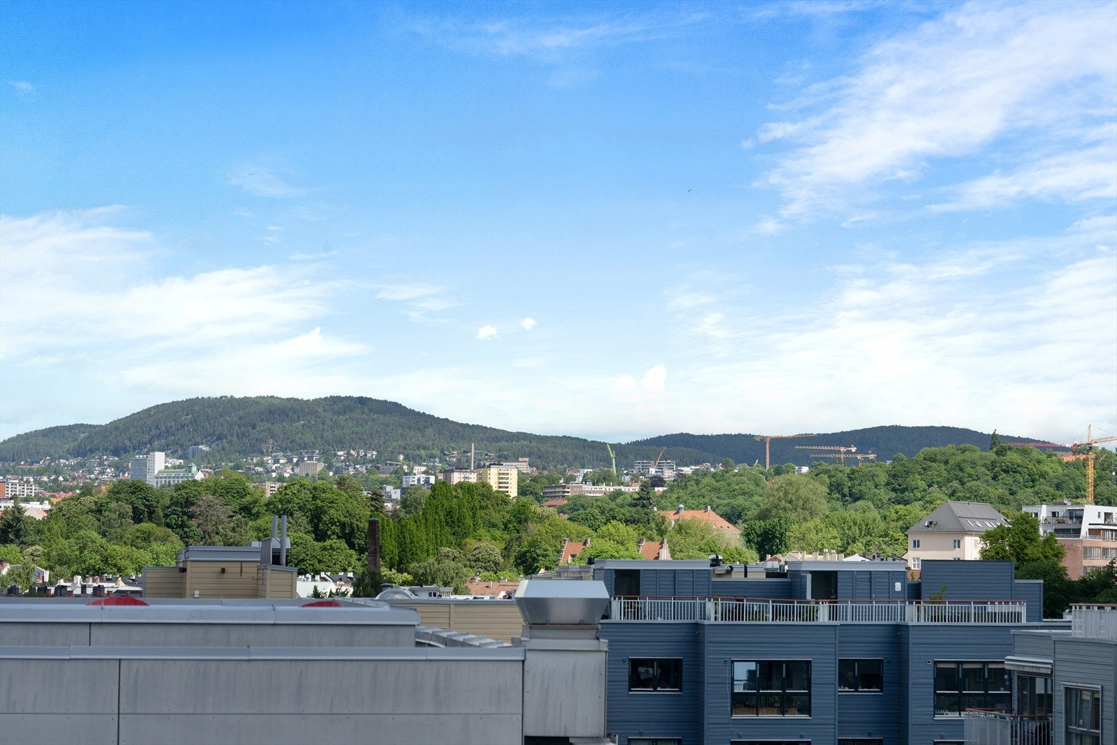 Utsikt fra felles takterrasse Galleribilde