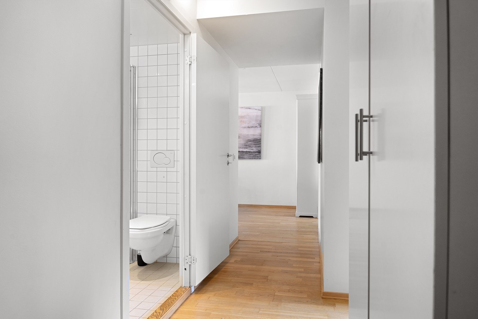 God mellomgang med skapplass (det er innebod i leiligheten) Galleribilde