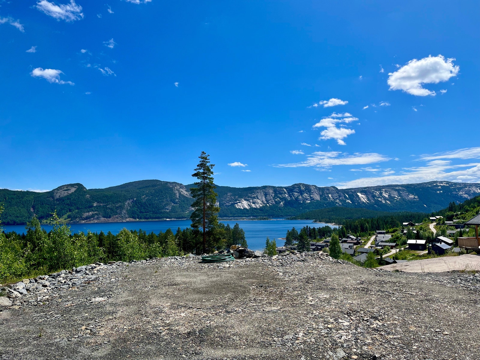 Bilde fra den aktuelle tomten ved Nisser Hyttegrend Galleribilde