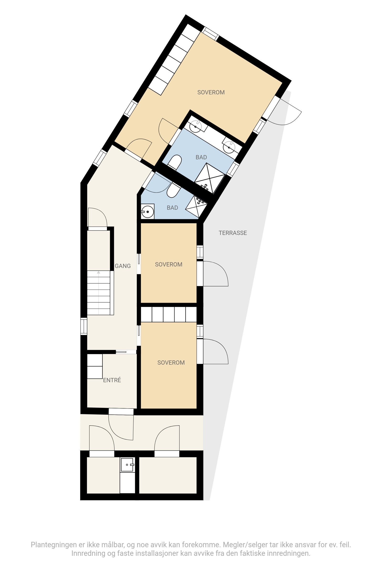 Plantegning 1. etasje Galleribilde