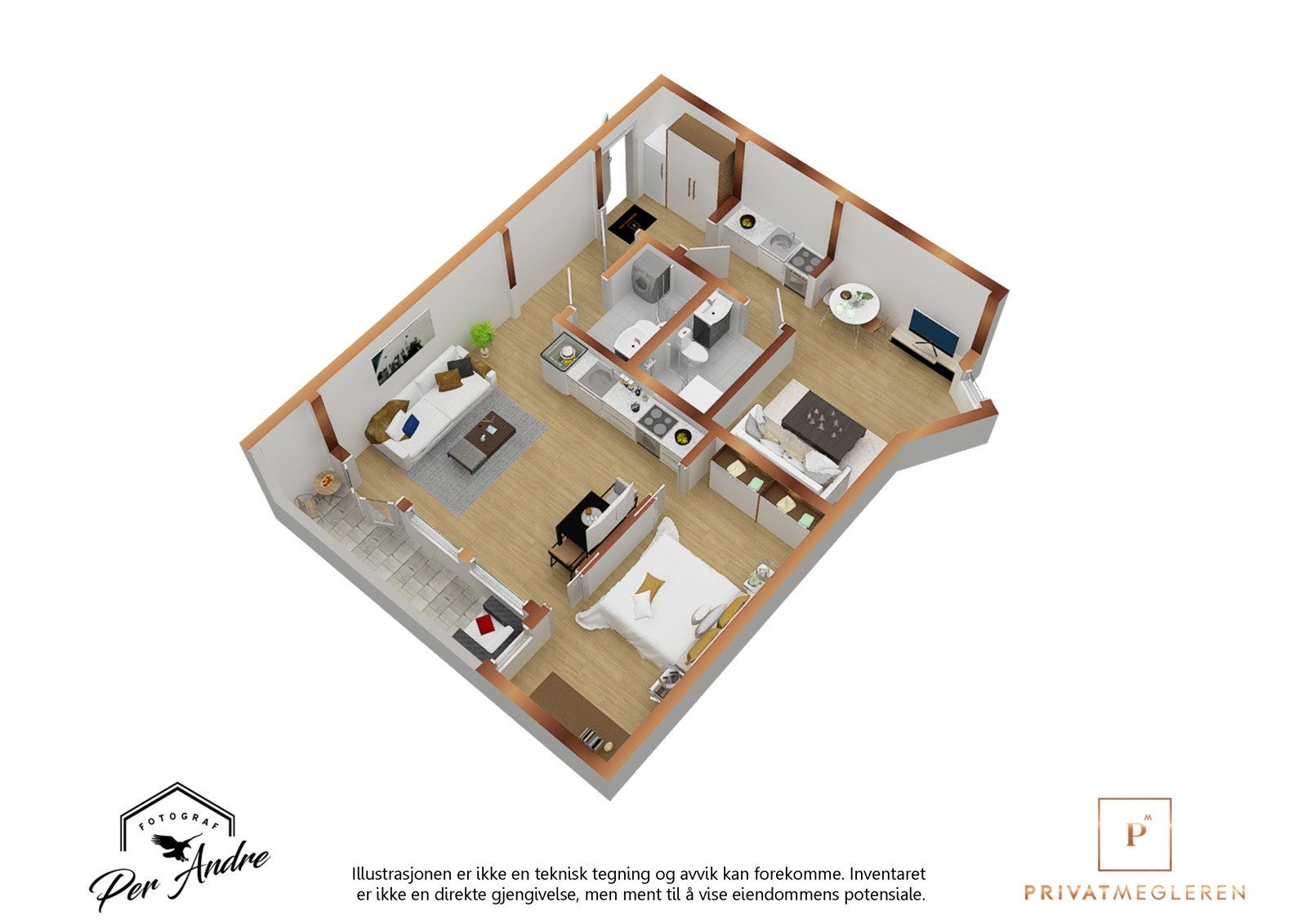 Plantegning 2.etg. Galleribilde