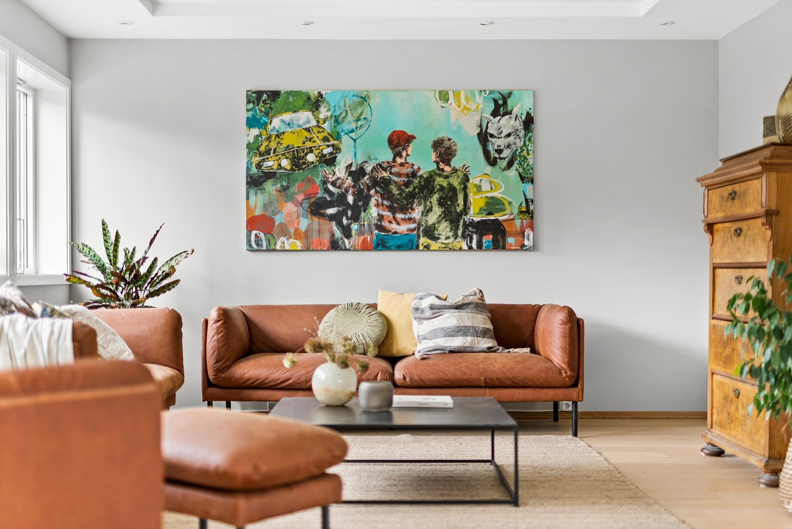 Stuen er delt i nn i flere soner Galleribilde