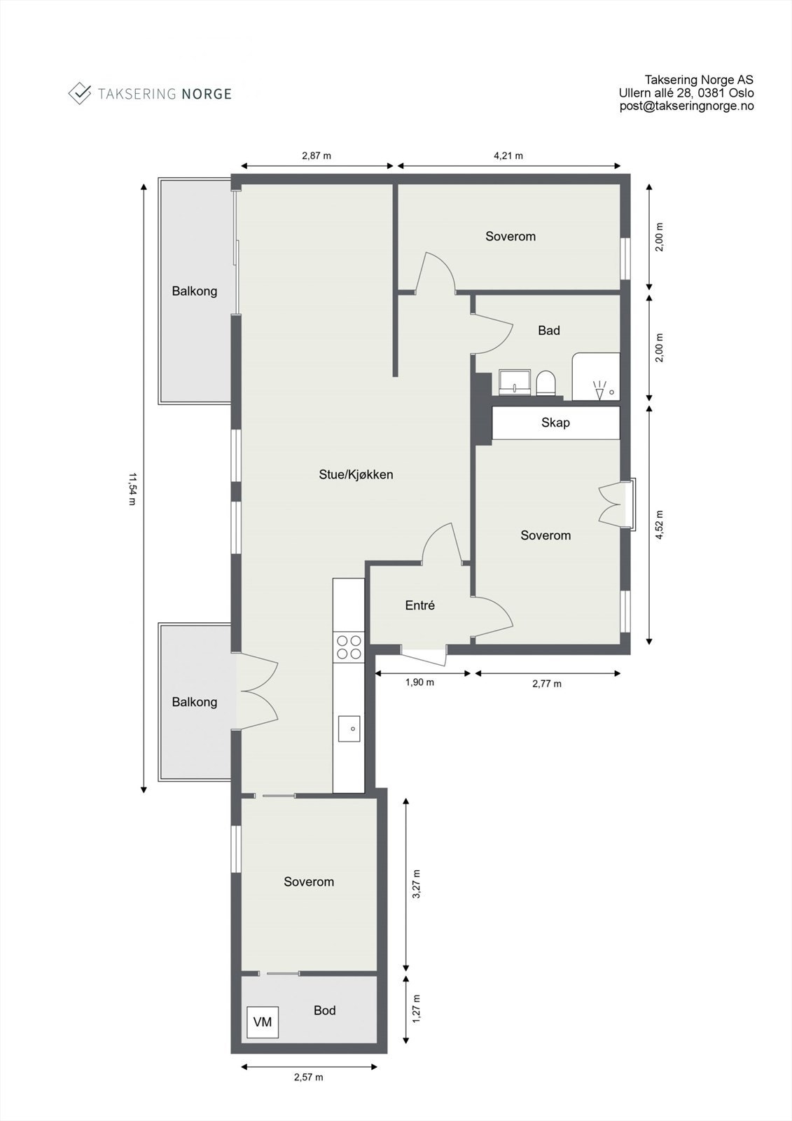 Plantegning. Galleribilde