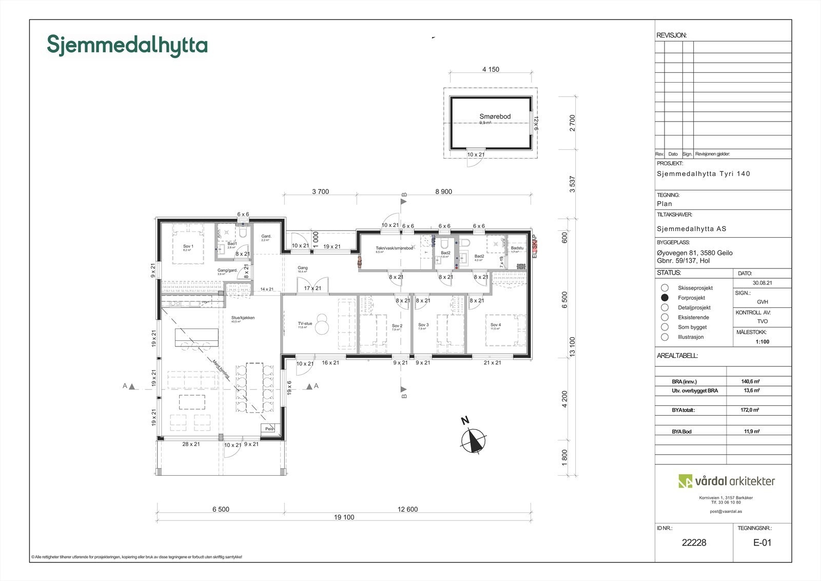 Plantegning Galleribilde