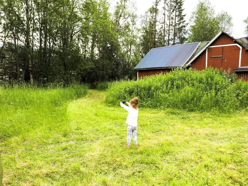 Private bilder - Fjøs på tomt