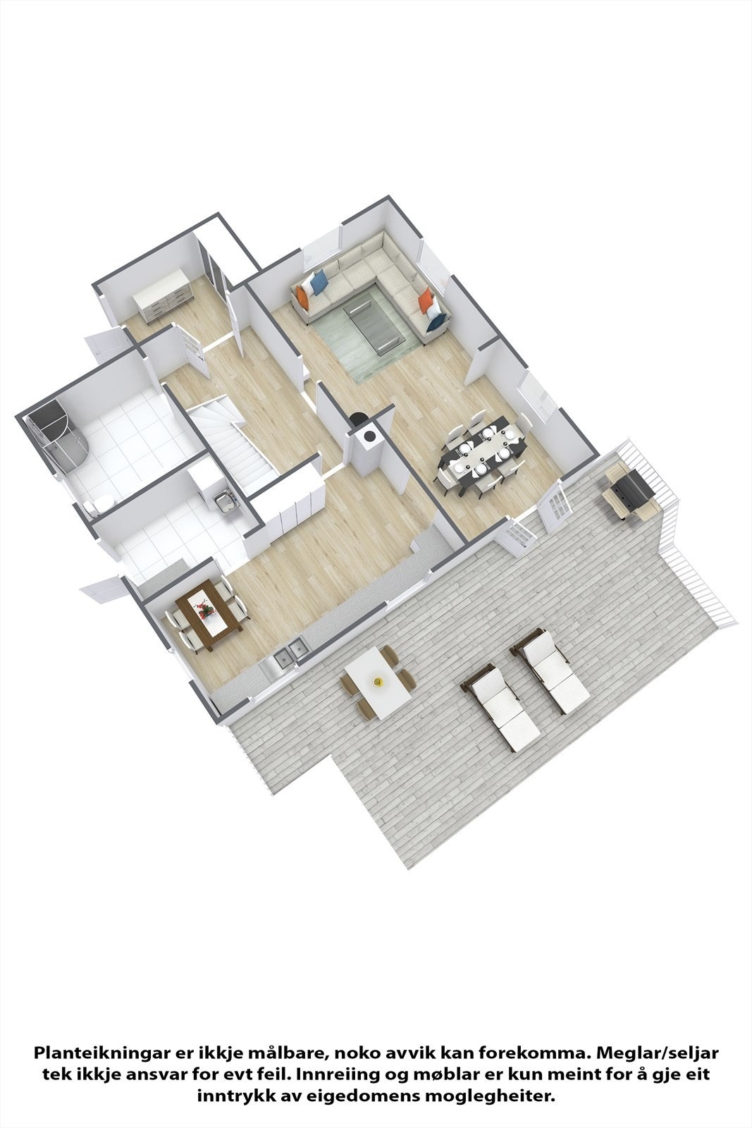 Planteikning 3D 1.etg. Galleribilde