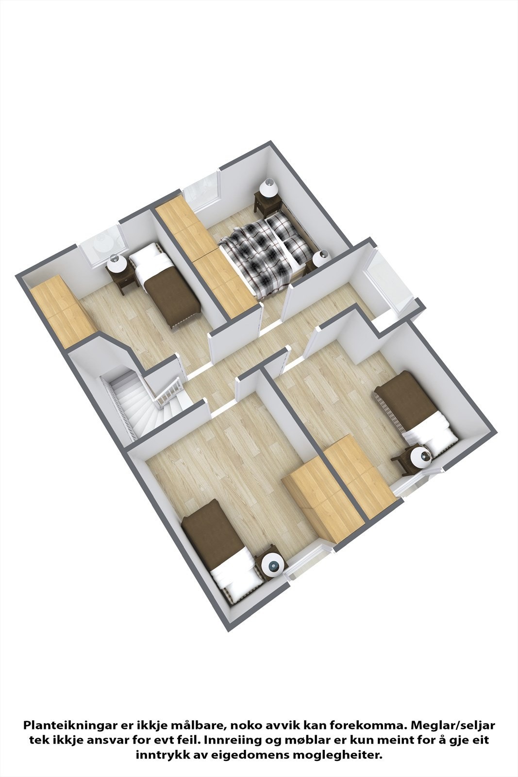 Planteikning 3D loft Galleribilde