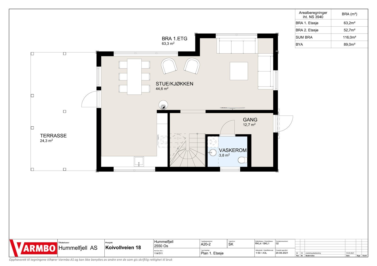 Planskisse 1.etasje. Galleribilde