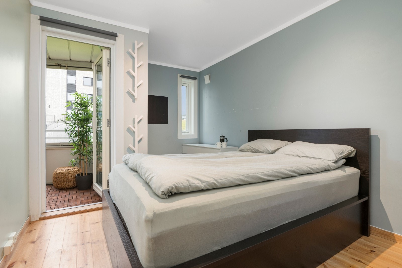 Soverommene er malt i behagelige fargetoner. Galleribilde