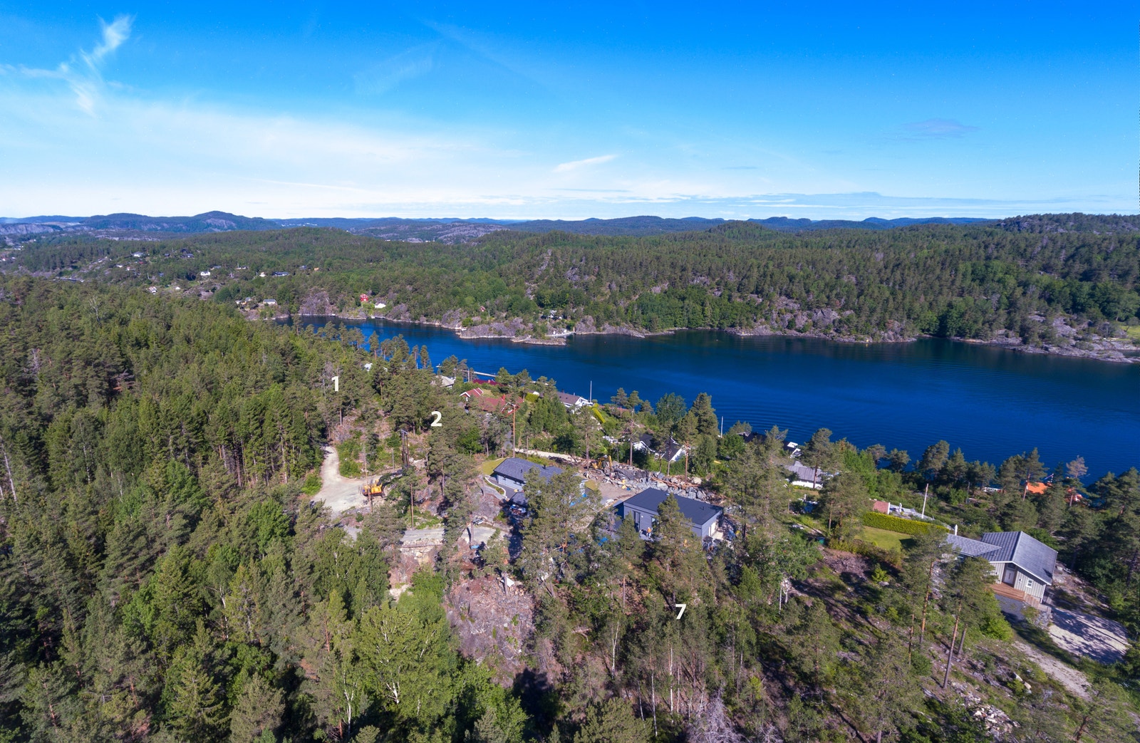 Tomtene er fra ca. 500 kvm. til 885 kvm. store Galleribilde