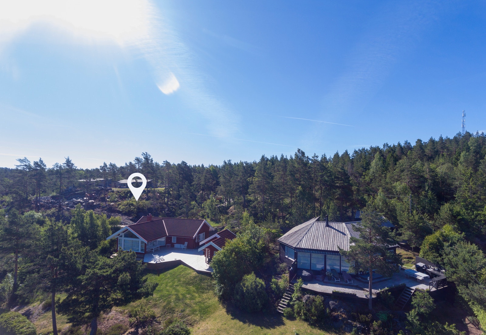 Ubebygde tomt 3 markert Galleribilde