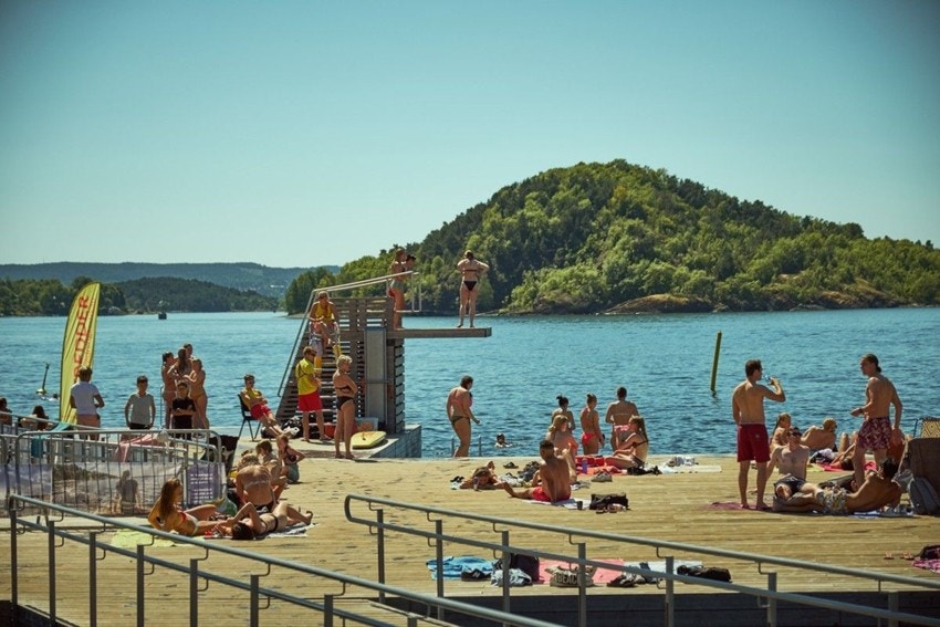 Bading på Sørenga er bare en kort sykkeltur unna! Galleribilde