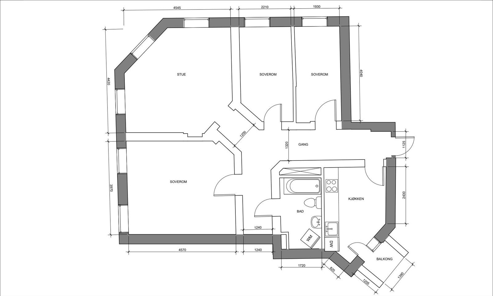 Plantegning Galleribilde
