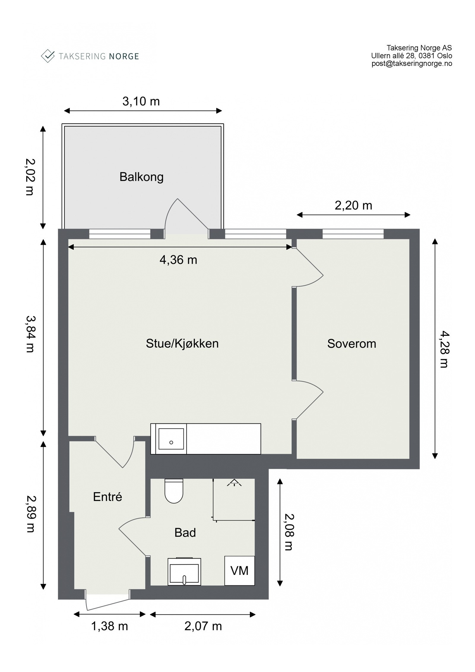4. Etasje. Plantegning Galleribilde