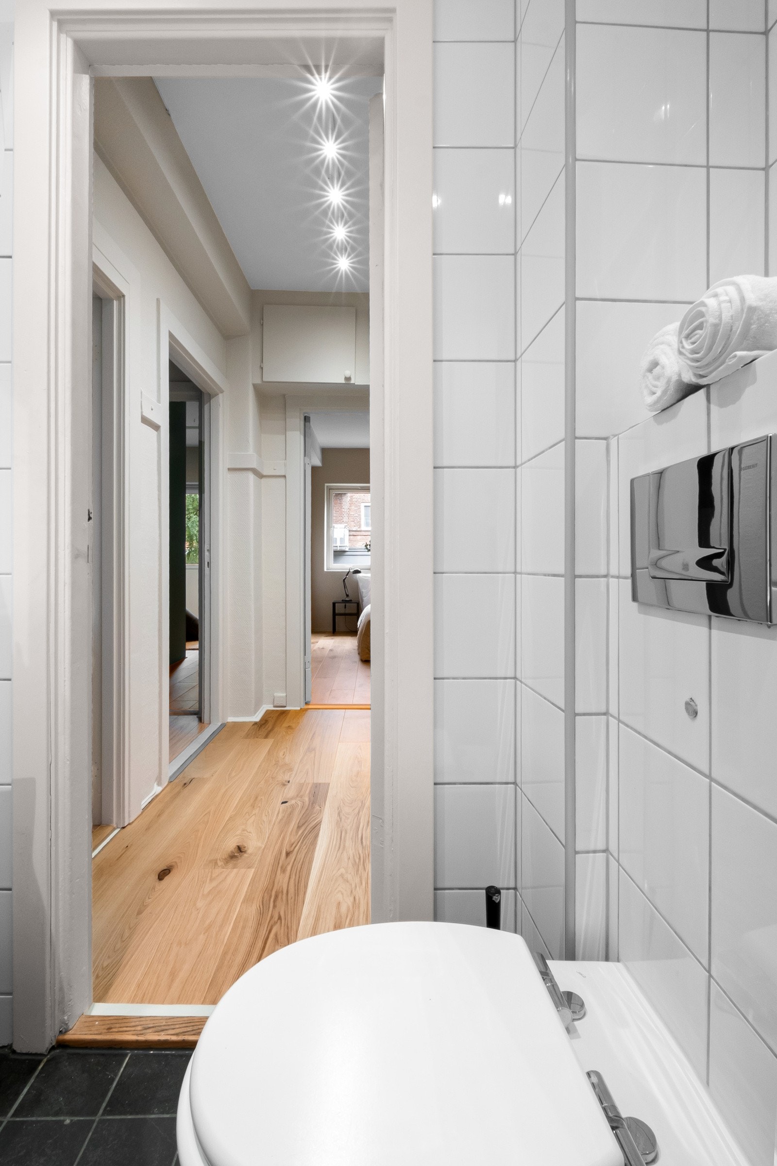 Vegghengt toalett. Galleribilde