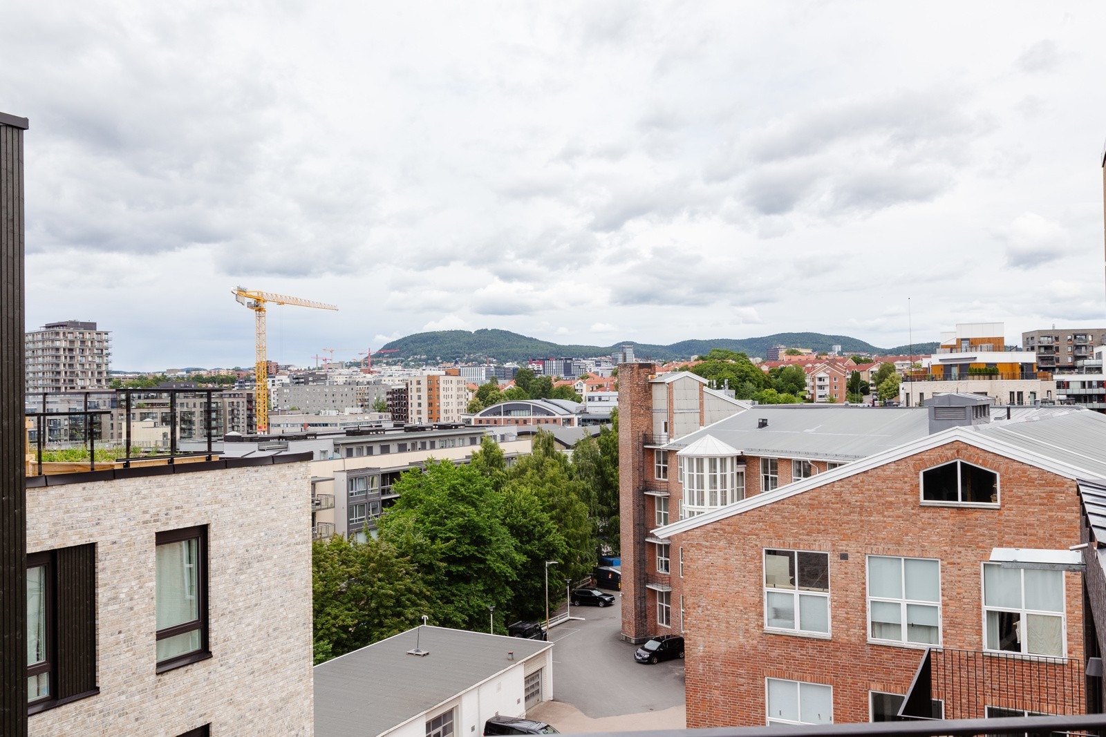 Utsikt fra balkongen Galleribilde