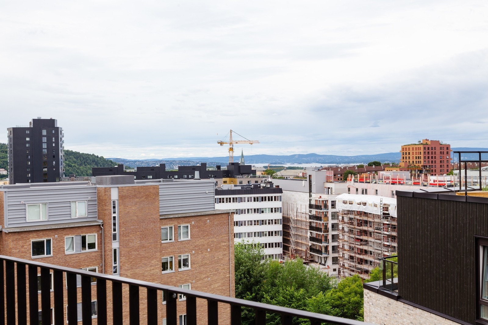 Fin utsikt mot Oslofjorden fra balkongen Galleribilde