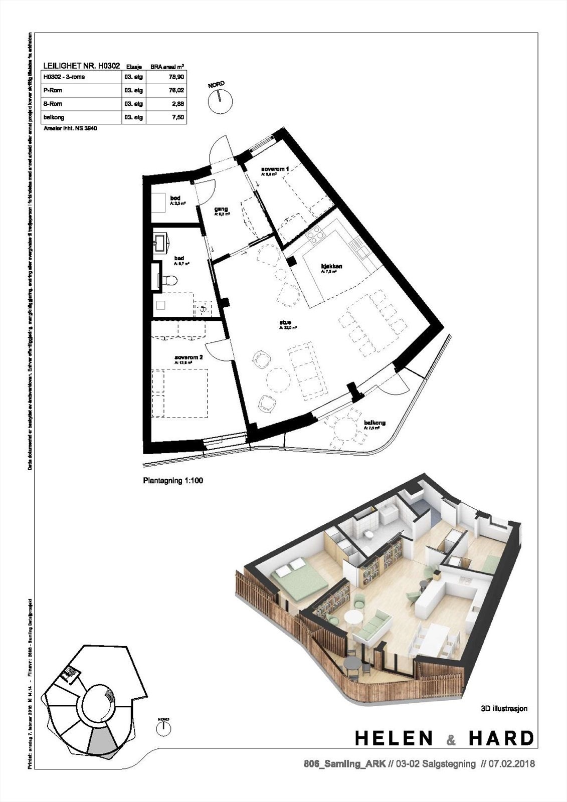 Plantegning Galleribilde