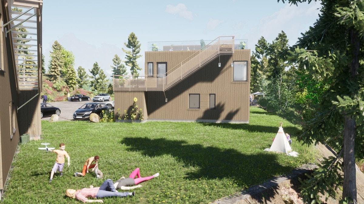 Illustrasjoner fra arkitekt Galleribilde