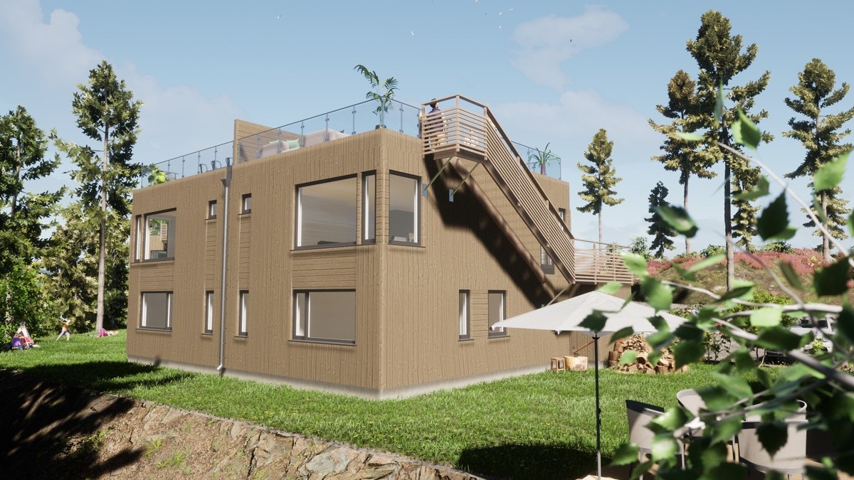 Illustrasjoner fra arkitekt Galleribilde