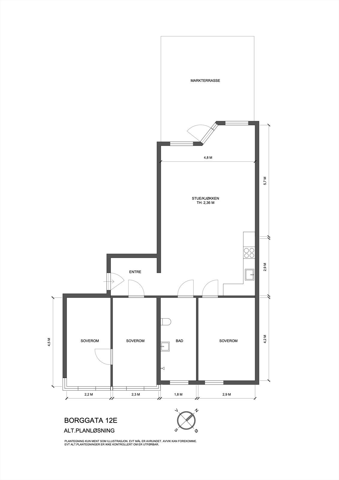 Alternativ planskisse Galleribilde