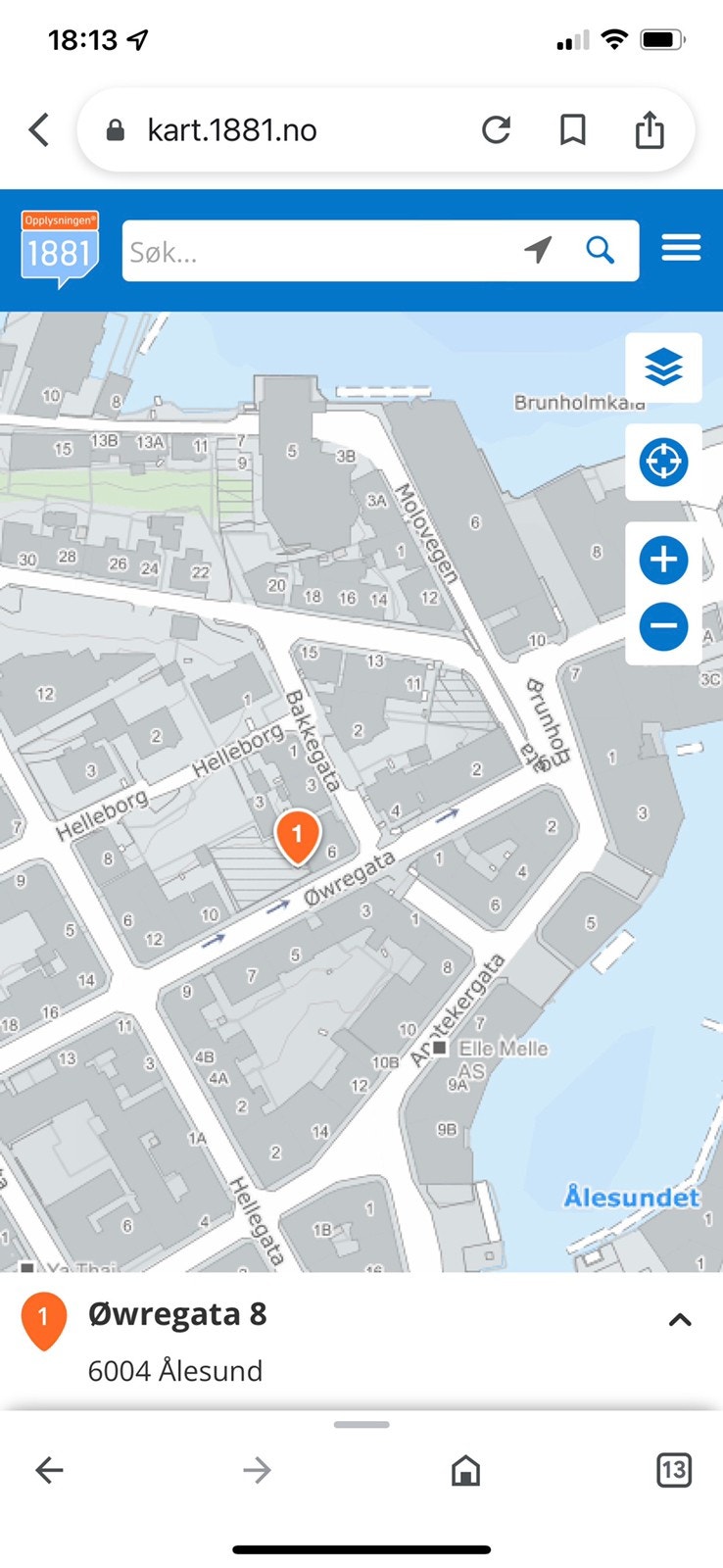 Midt i Ålesund sentrum Galleribilde