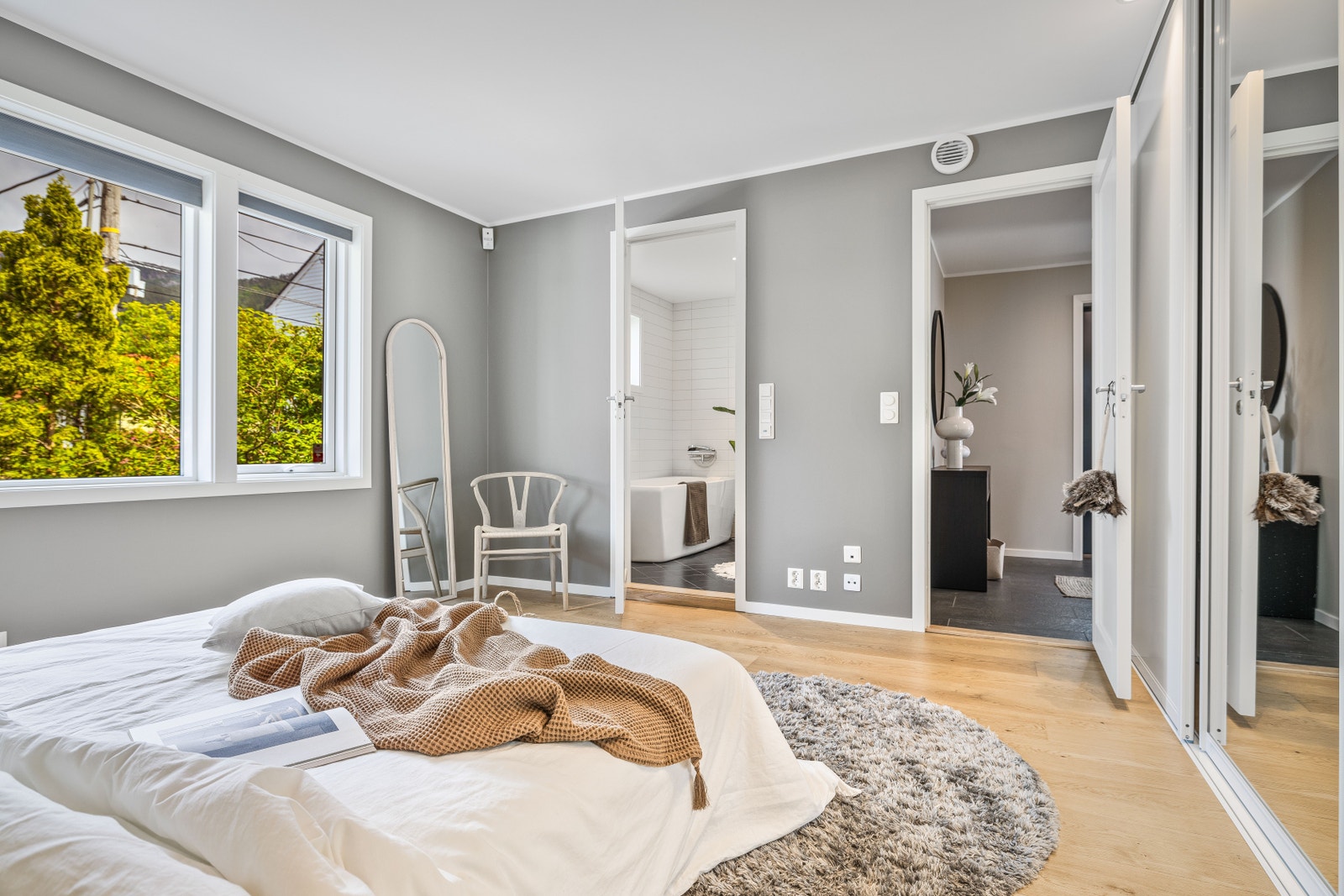 Hovedsoverom har tilkomst til eget bad. Galleribilde