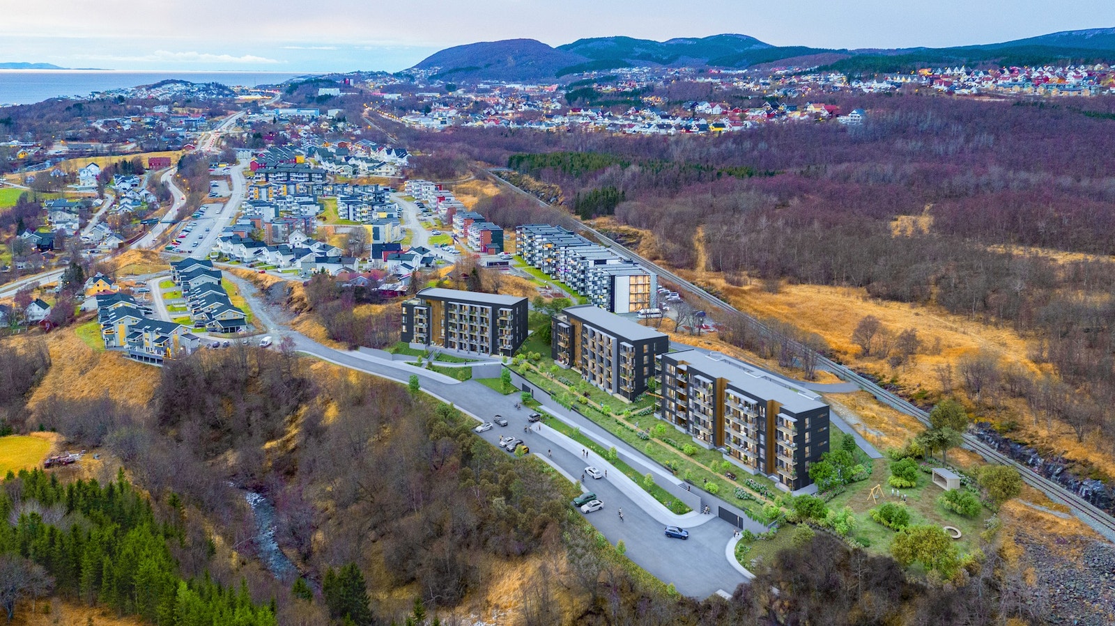 Støver ligger nært opp til både naturen, Politihøgskolen, Nord Universitet, treningssentre, butikk, kjøpesenter, busstopp Galleribilde