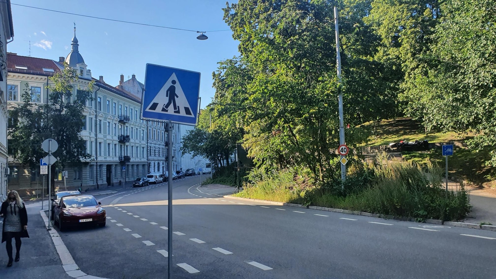 Parken er rett over veien Galleribilde