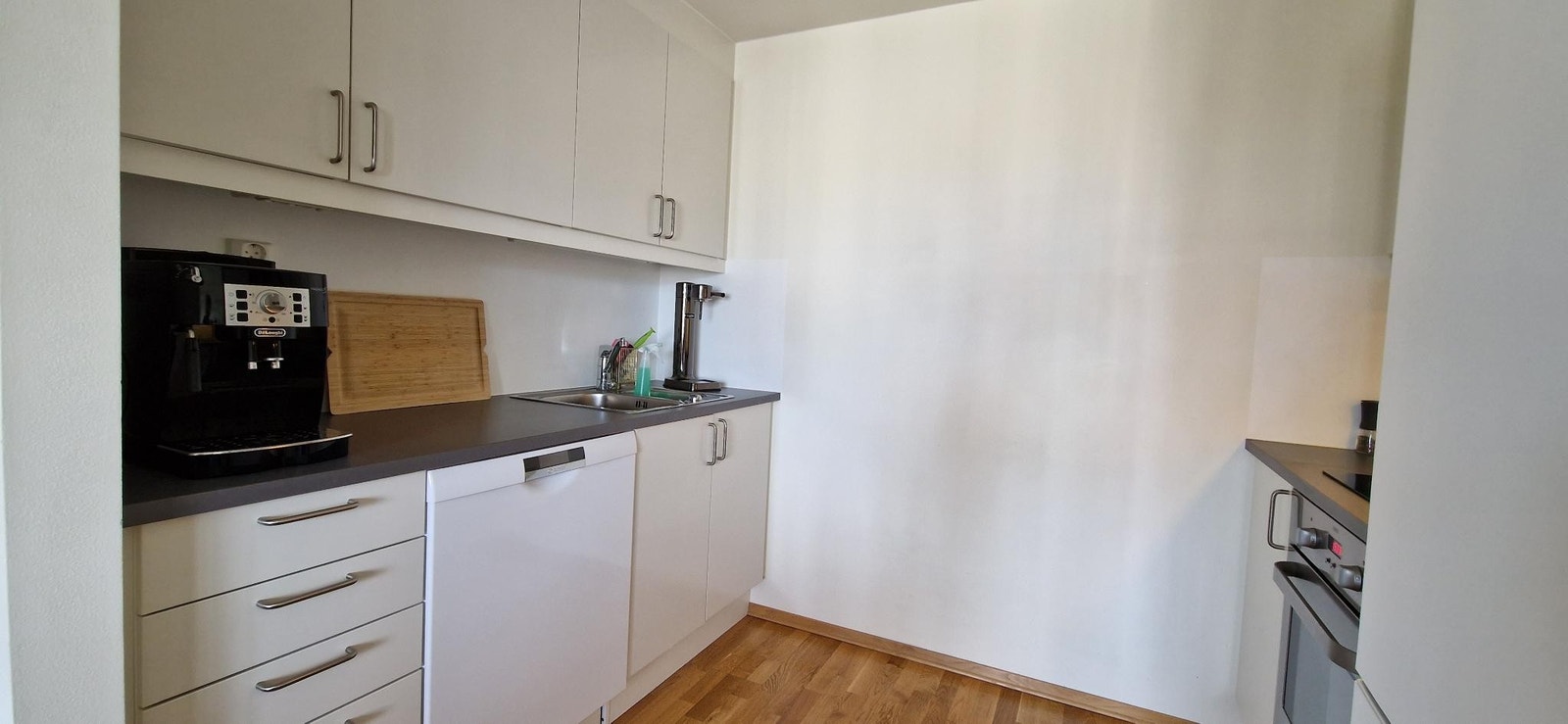 Kjøkkenbenken med oppvaskum Galleribilde