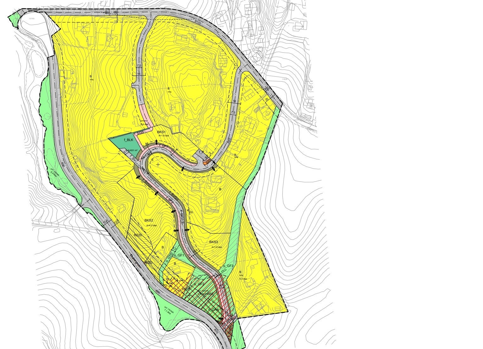 Reguleringskart Galleribilde