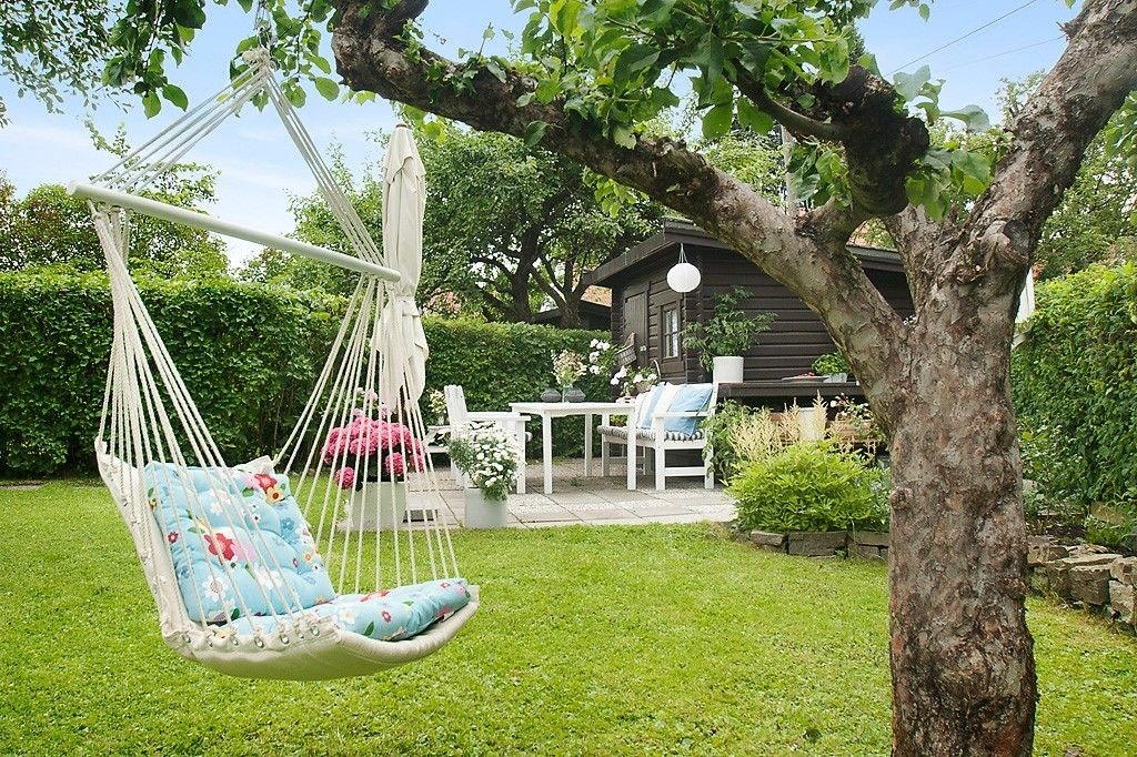 Stille og rolig privat hage Galleribilde