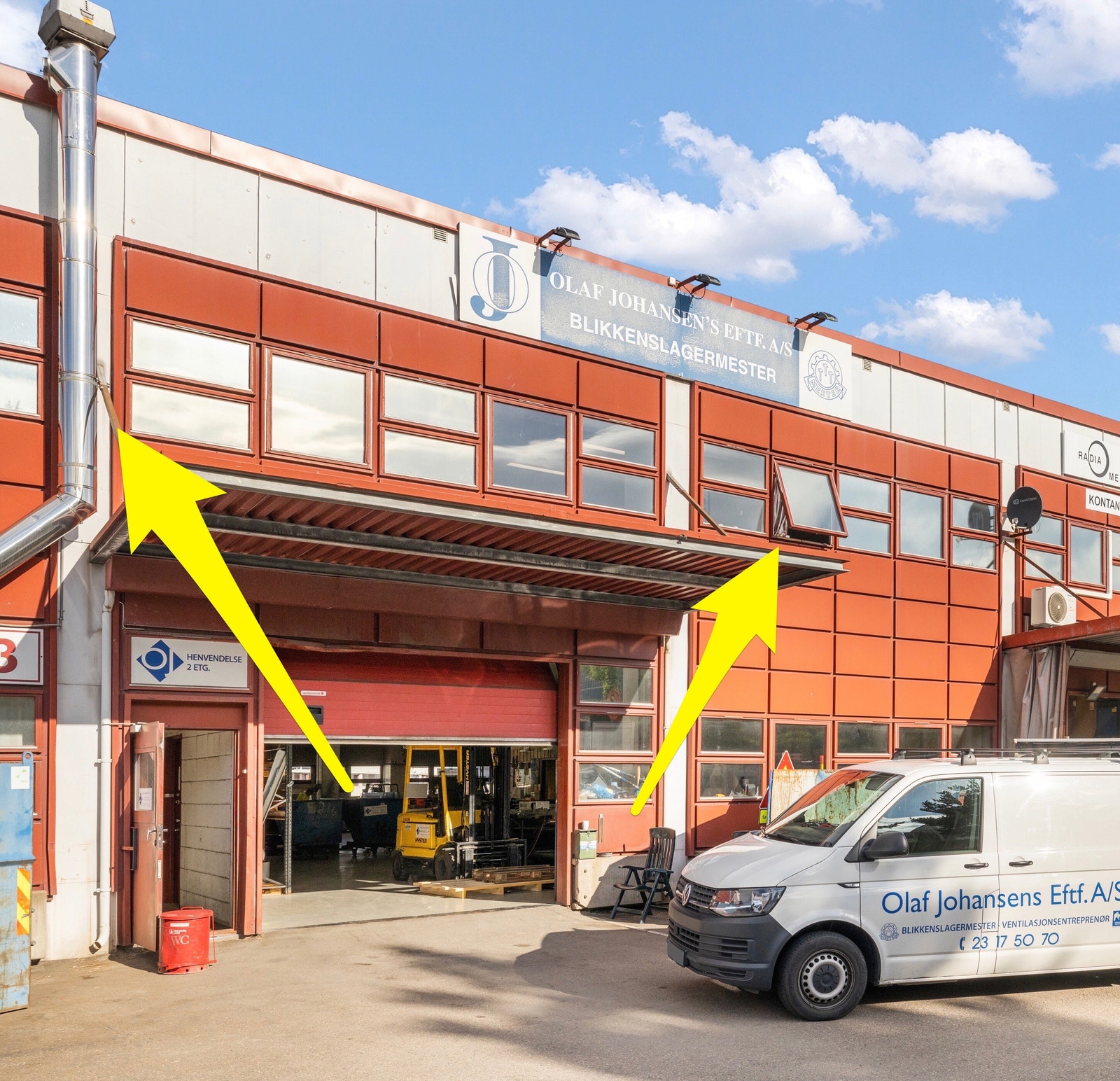 6 vinduer vendt mot Professor Birkelandsvei Galleribilde