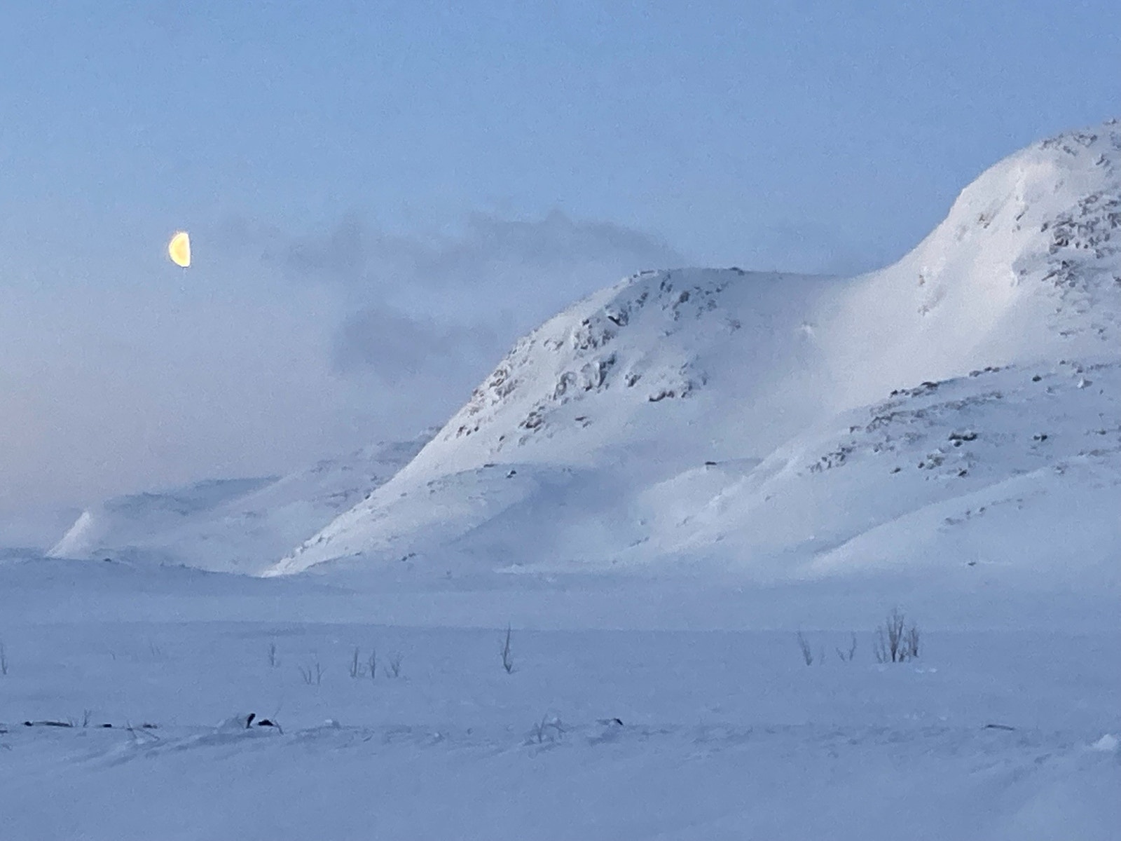 Tidlig morgen på topptur fra hytta Galleribilde
