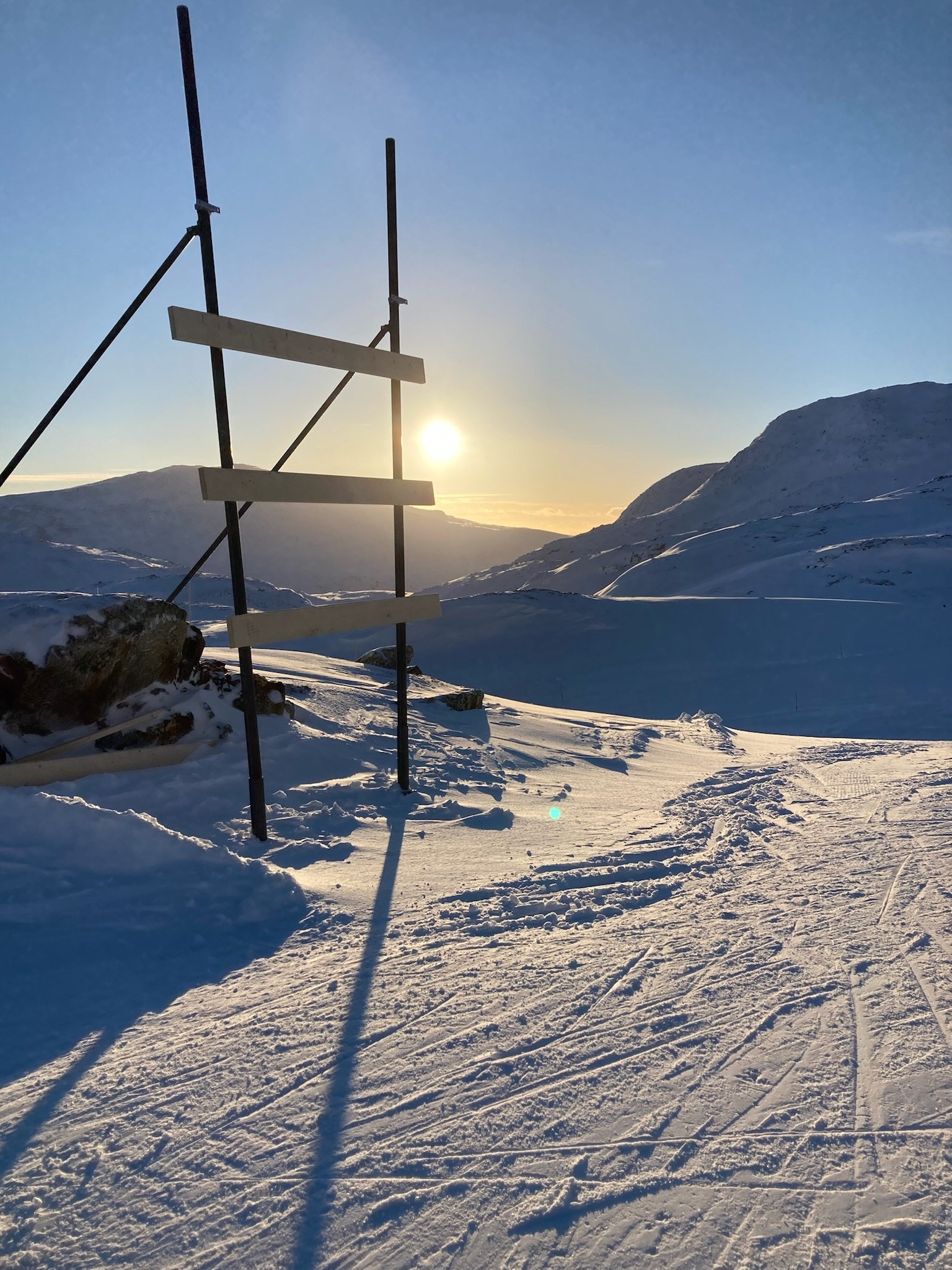 Toppen av skisenteret Galleribilde