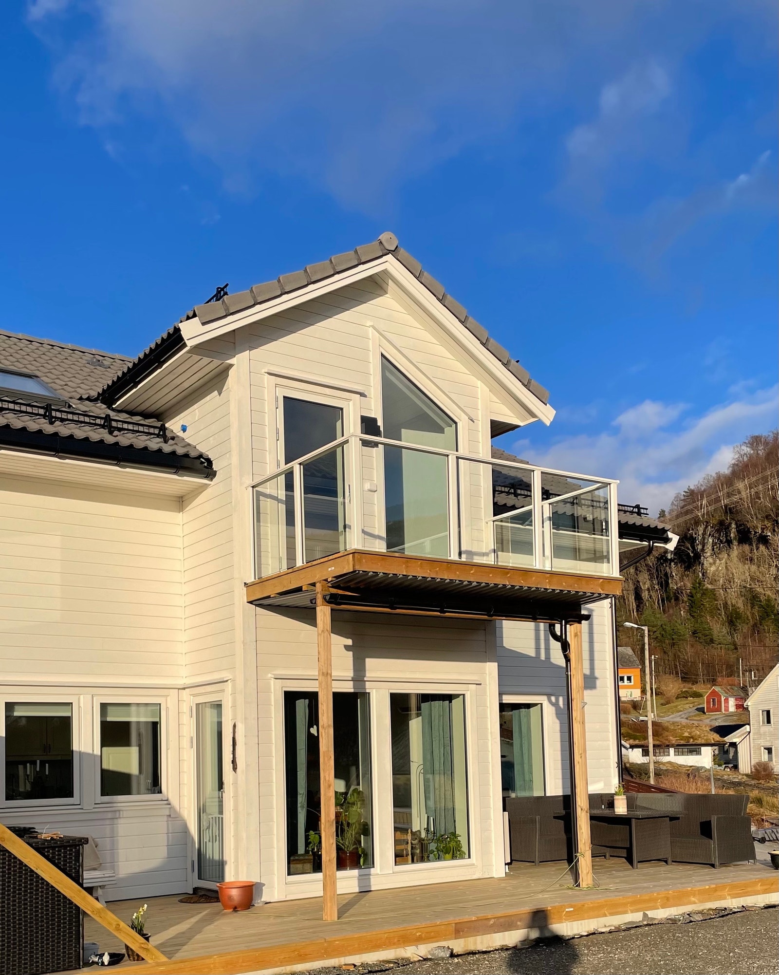 Stor terrasse Galleribilde