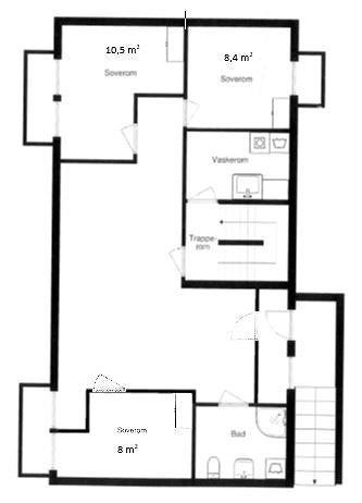 Planløsning sokkelleilighet Galleribilde